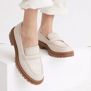 Madewell Corinne Lugsole Loafer Size 7 Pale Oyster